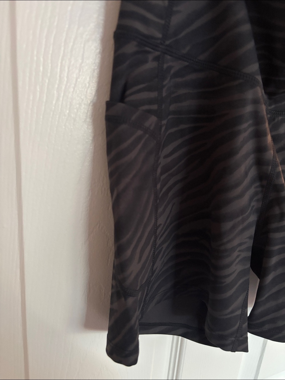 Zebra Print Athletic Short - Picture 3 of 5